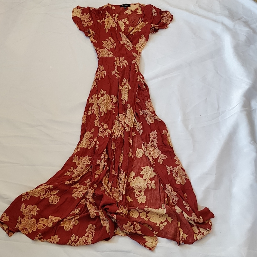 Lulu's Maxi Wrap Dress